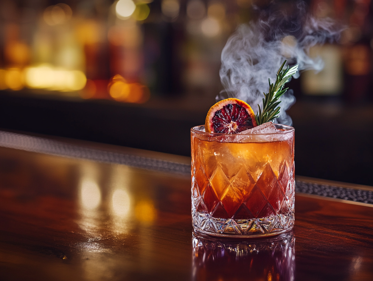 Smoked old fashioned